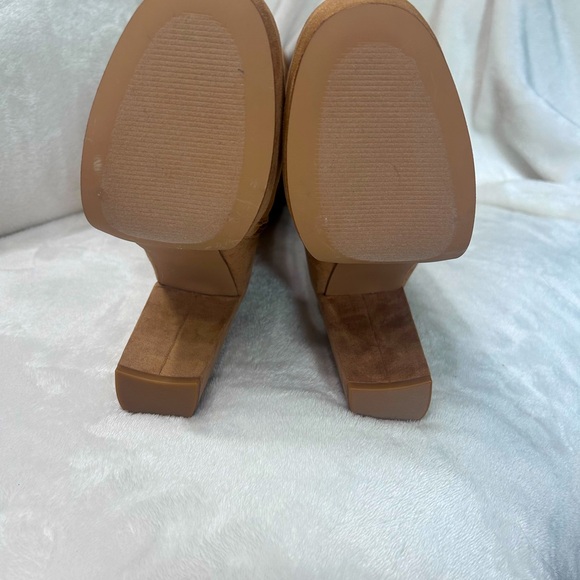 NWOT JustFab Emmaline Tall platform  boots camel color size 6 - Picture 4 of 7
